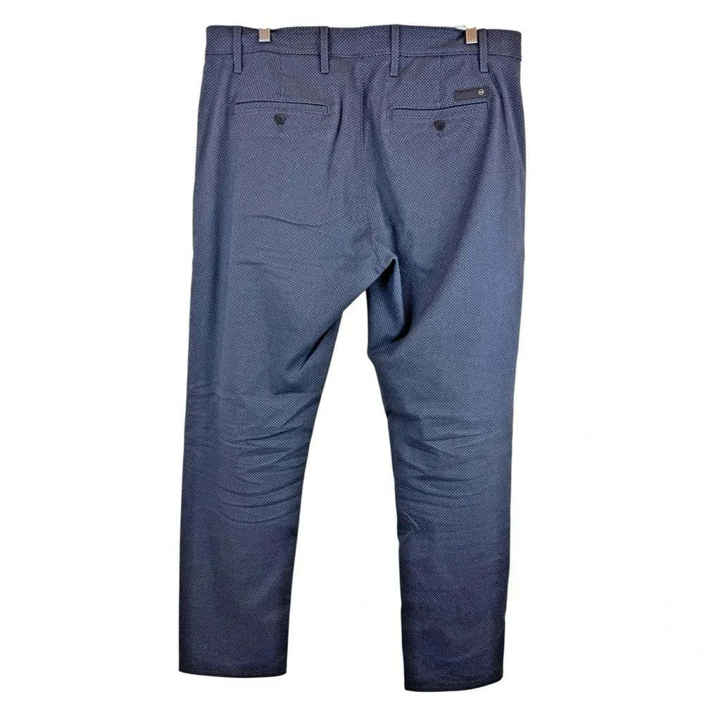 AG Adriano Godschmeid Marshall Modern Slim Trouser‎ Chino 36/33 Blue Check